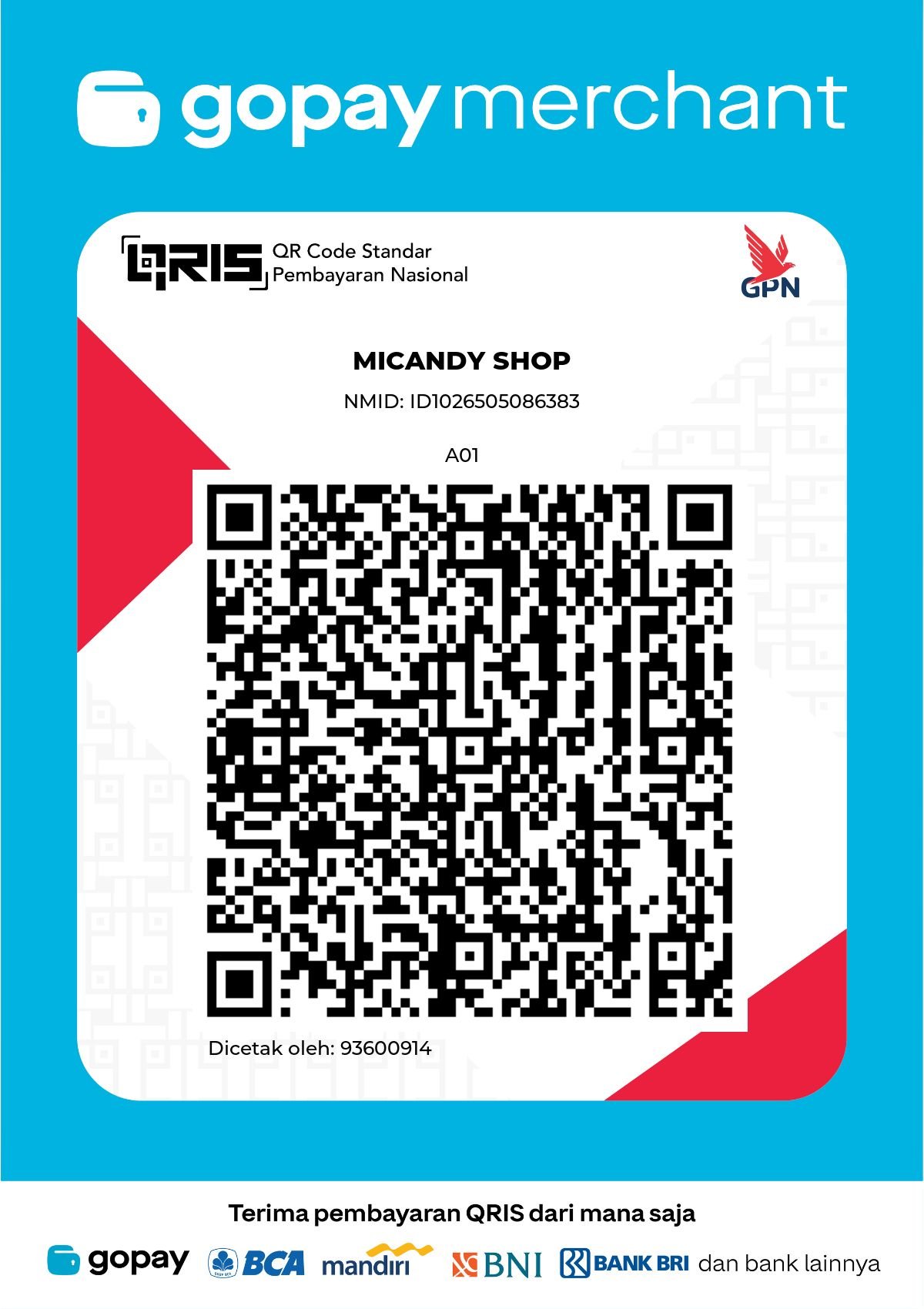 QR pembayaran MiCandy Shop