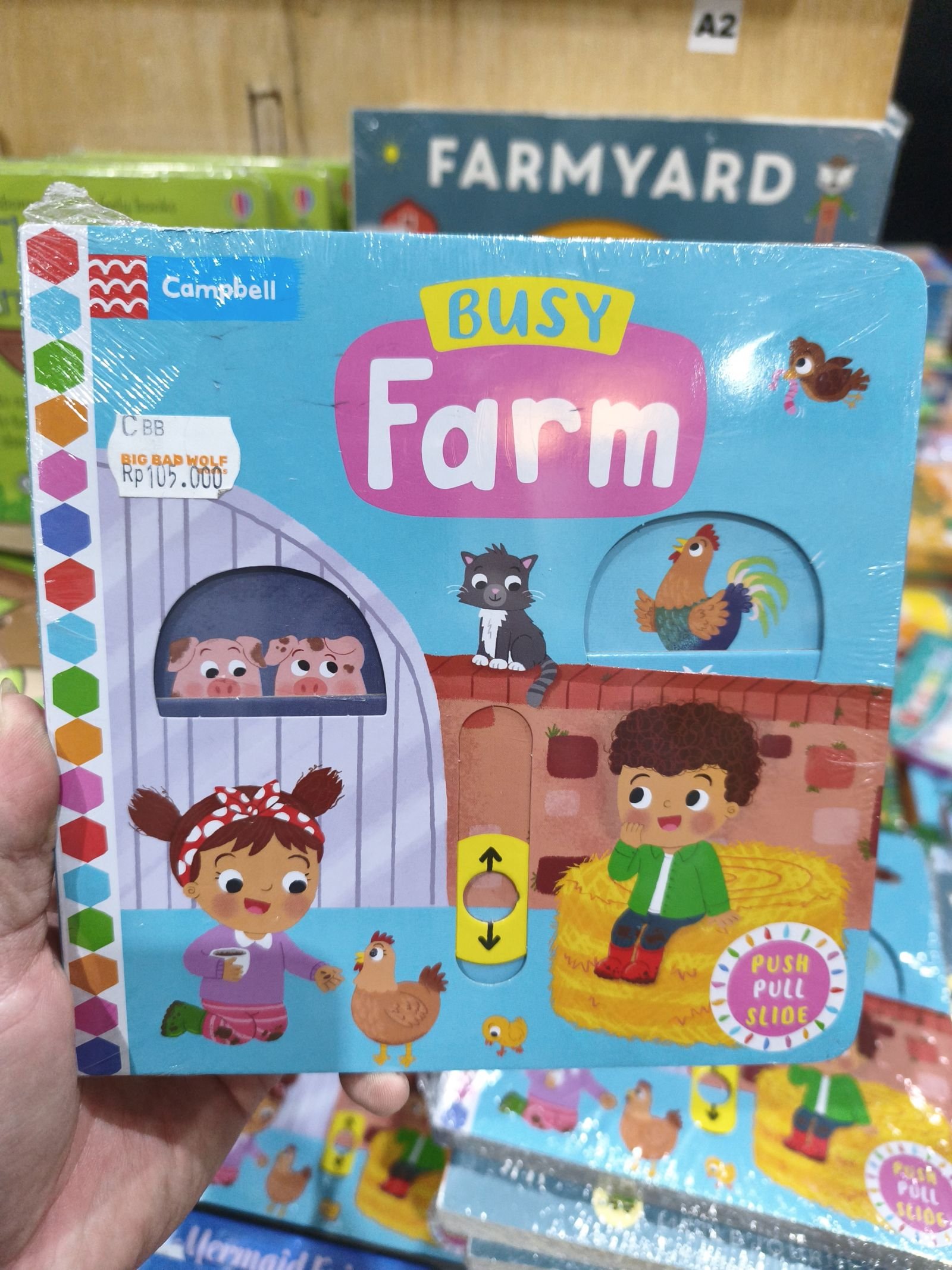Push Pull Slide: Busy Farm