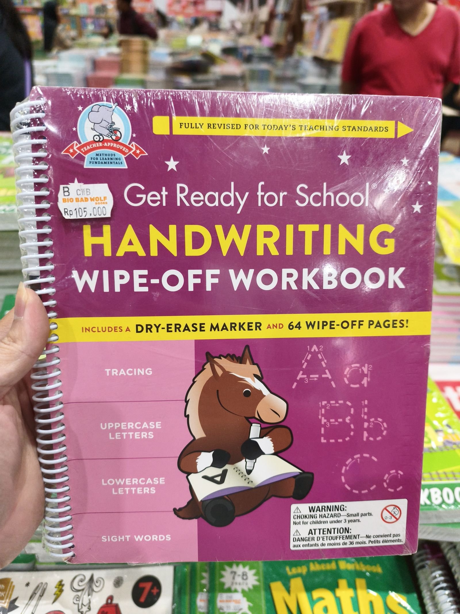 Get Ready for School: Handwriting Wipe-Off Workbook