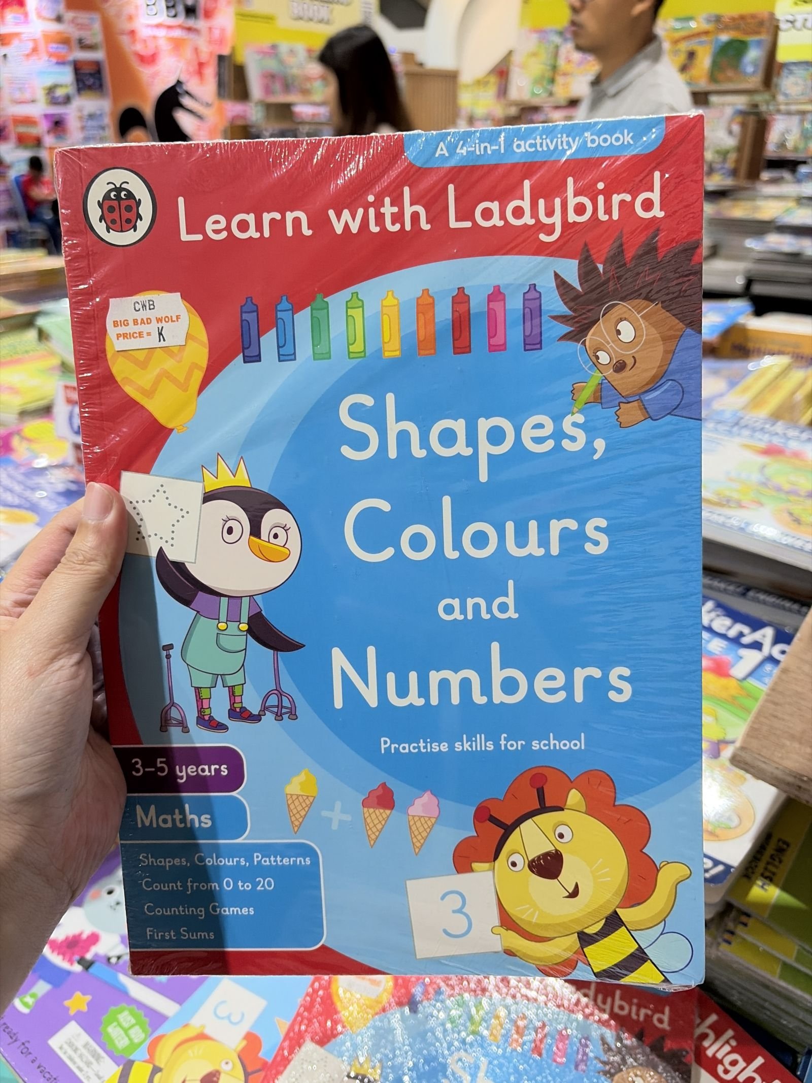 Learn with ladybird shapes, colours and numbers